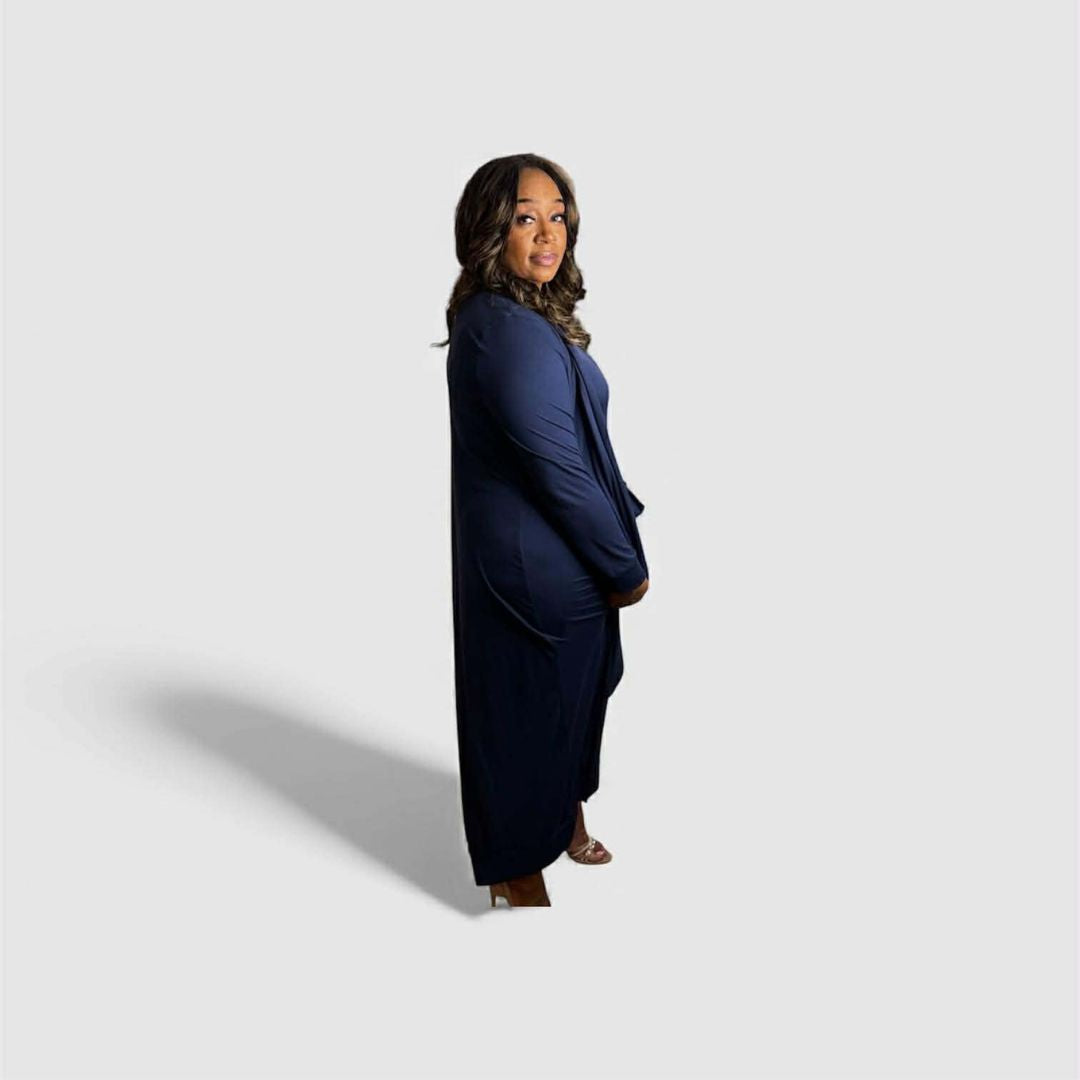 2PC Cardigan $ Dress Set