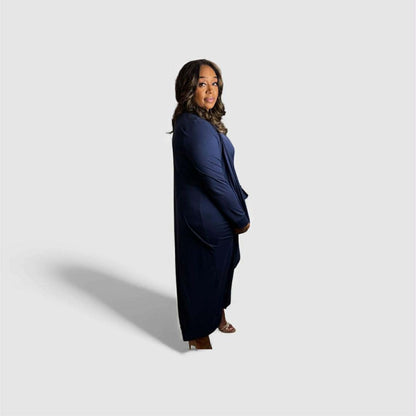 2PC Cardigan $ Dress Set