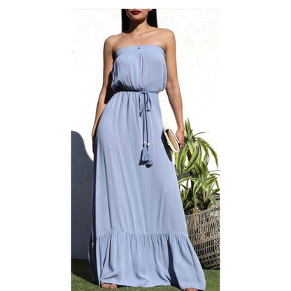 Strapless Elegance Maxi Dress