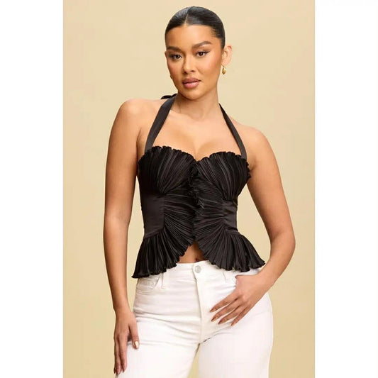 Peyton Pleated Top