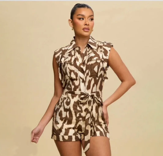 Safari Utility Romper